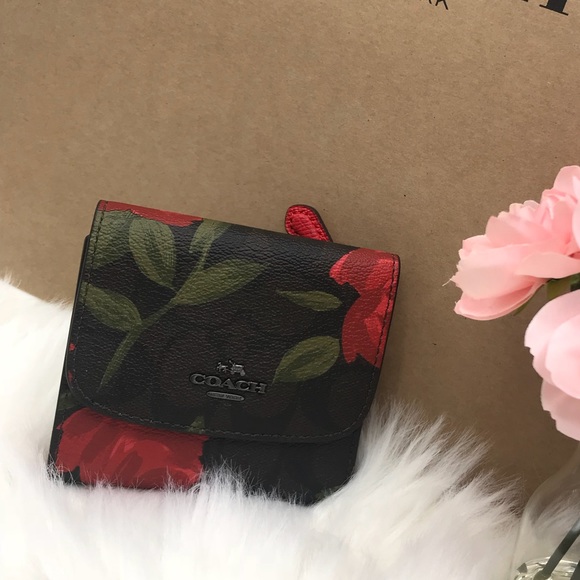  nwt coach floral logo wallet  - Picture 2 of 5